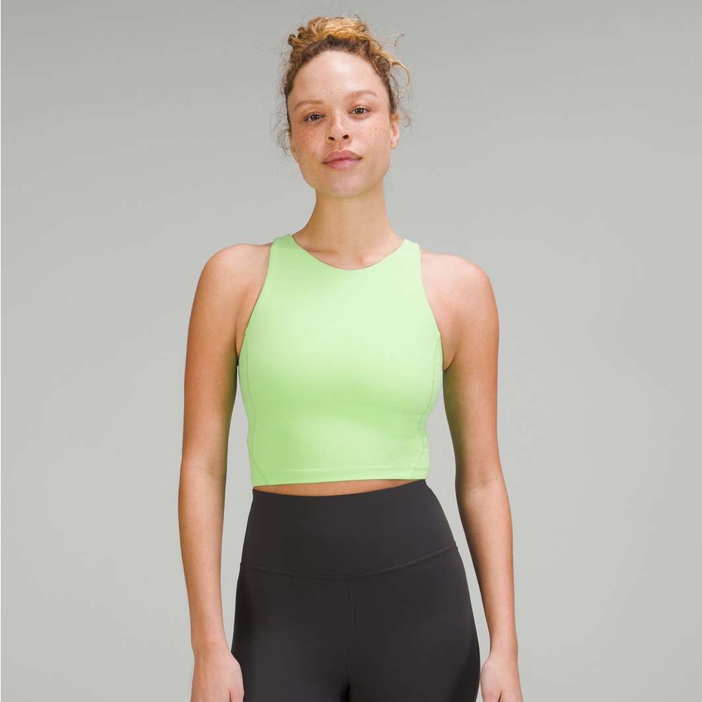 Align High Neck Cropped Tank